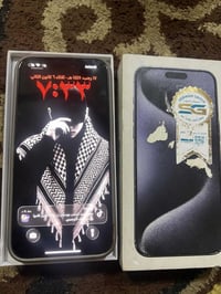 ايفون ١٥ برو ماكس الذاكره ٢٥٦ البطاريه ٩٨ الون نيلي زلغ ما مزلوغ بس ها...