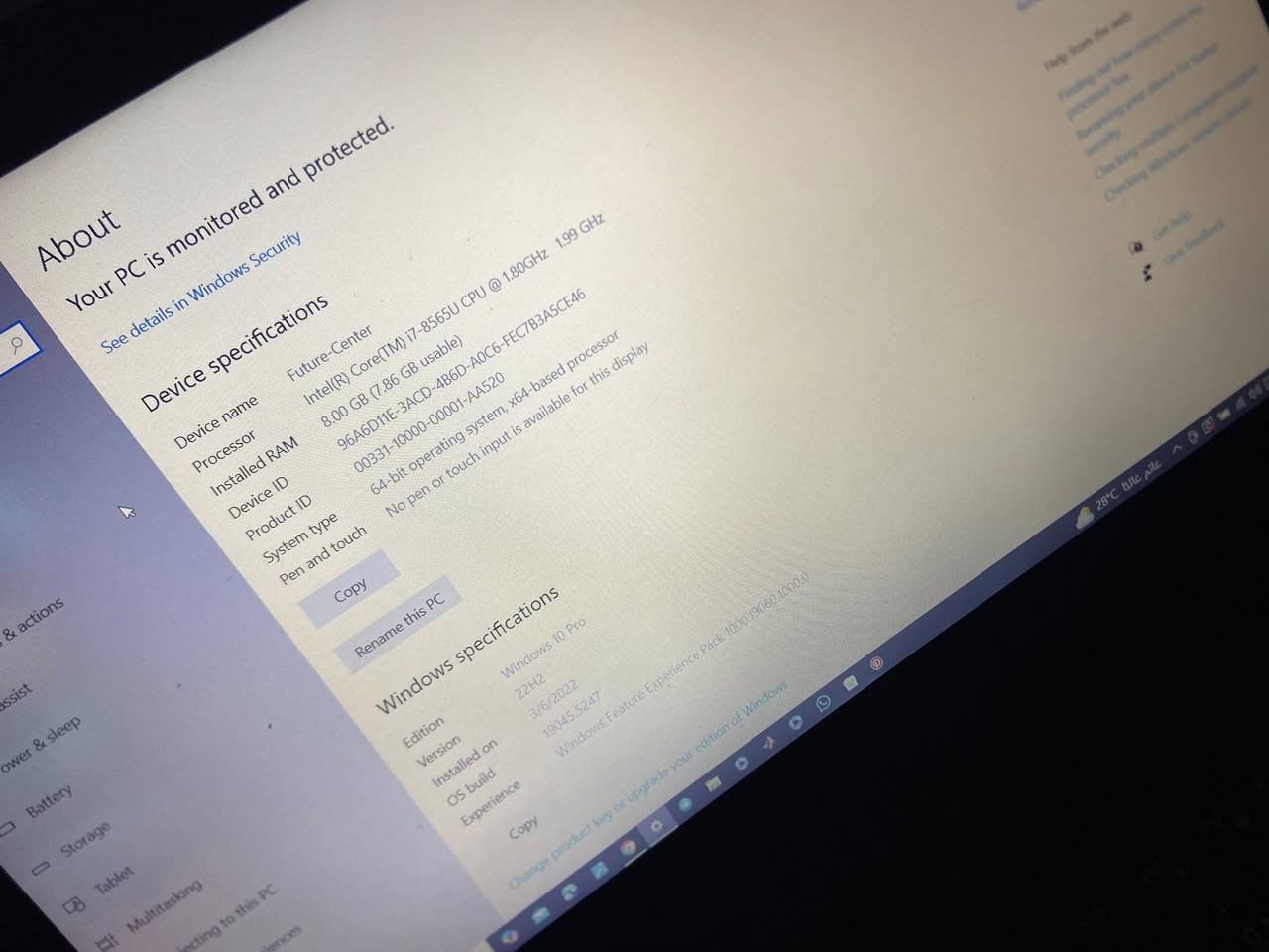 مرحبا لابتوب DELL
المعالج core i7 الجيل الثامن 

الرام 8 GB

كرت شاشة مدمج  ‏ Intel UHD Graphics 620 

نظام ويندوز وبقيه المواصفات موجودة بالصور


**إذا كنت صاحب هذا الإعلان وتريد حذفه لأي سبب، رجاءا أرسل رسالة إلى الدعم الفني**
