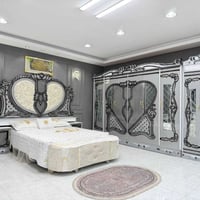 غرف نجارة عراقية • سرير ٢٠٠×١٦٠ • كنتور ٣م٢٠×٢م٢٠