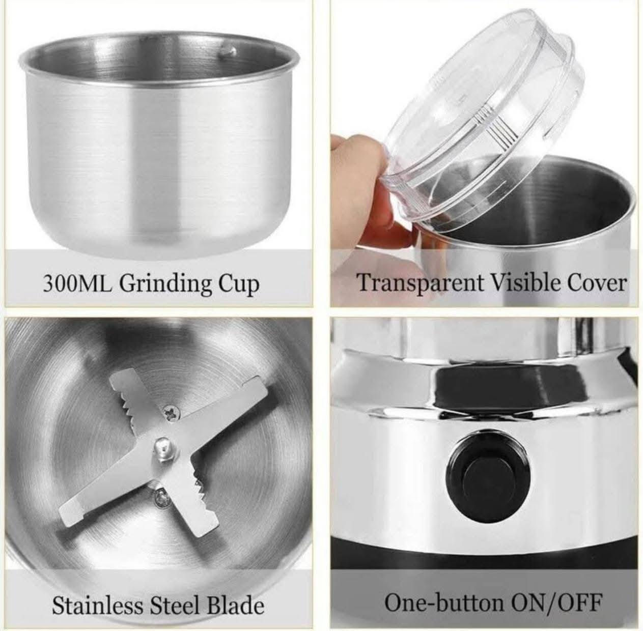 #مجمع_الحاج_صبار_واولاده_التجاري
#لا_نتعامل_بالدين_ولا_بالاقساط
#عروض_خاصة

عرض خاص ولفترة محدودة ✨🤩

مطحنة صغيره كهربائية 300 مل متعددة الوظائف، أربع شفرات من الستانلس ستيل لطحن حبوب القهوة والتوابل وبذور الكتان وغيرها 

السعر  :فقط 🔥 4500 🔥 دينار 

#العنوان_الانبار_قضاء_عنه_شارع_الحضرة

#تتوفر_خدمة_توصيل_في_كافة_محافظات_العراق


**إذا كنت صاحب هذا الإعلان وتريد حذفه لأي سبب، رجاءا أرسل رسالة إلى الدعم الفني**