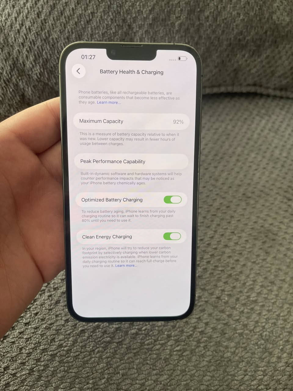 🔥 عرض نار –  iPhone 13 pro max🔥
📌 iPhone 13 pro max

  128 G السعة : 💽
🔋 صحة البطاريه  : 92%
وارد شرق اوسط مدخل خط 📲

💰 السعر: 345   دينار 🔥
في مجال بسيط بالسعر   

✅ جميع القطع أصلية 100%
✅ غير مفتوح – غير مجدد – غير مصلّح
✅ بحالة الوكالة كالجديد
✅ع الفحص عند اي محل بدك اياه 

للتواصل ع الرقم او ع واتس 

‏0799870881


**إذا كنت صاحب هذا الإعلان وتريد حذفه لأي سبب، رجاءا أرسل رسالة إلى الدعم الفني**