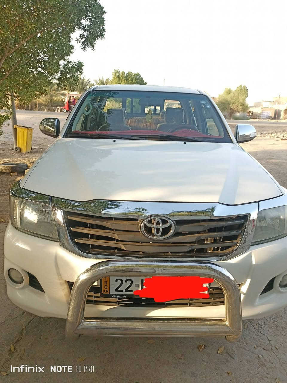 سلام عليكم هايلوكس فرويل موديل 2014 مكفوله كفاله عامه من كلشي رقم سياره اربيل بسامينه مكان سياره بغداد الاسفسار عله هاذه رقم ***********
