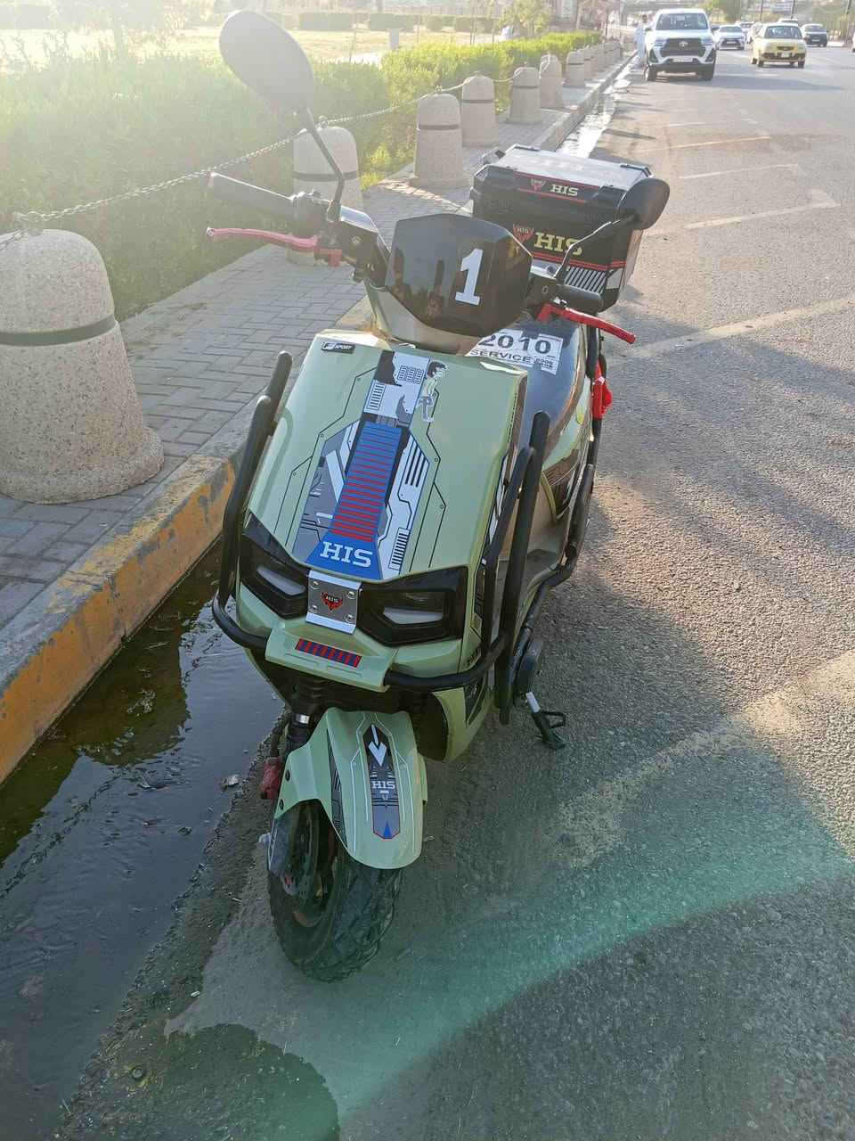 سلام عليكم دراجة HISدراكون فول مواصفات ملف 2500W و 6بطاريات دبل يمشيك 70/80KM بلشحنه اوحده مستخدم اقل من شهرين السعر مليون وبي مجال قليل 
***********وبي واتساب
