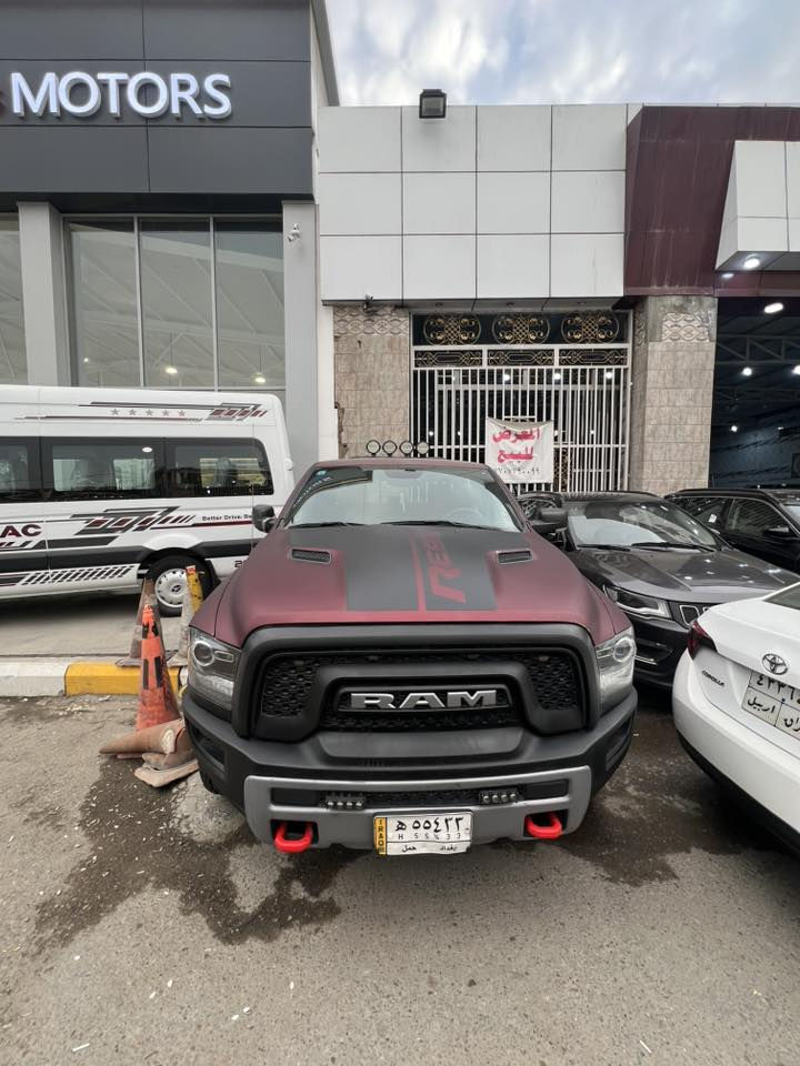 السلام عليكم
رام ريبل موديل ٢٠١٨ فول مواصفات 
فتحة سقف 
شاشه تيسلا 
كامره دواره 
سماعات اللباين 
كشنات جلد تدفىه + تدفئه ستيرن 
جكات ابلاديه 
ويل ١٧ رببل + تاير جبلي جديد 
السياره عليه تغليف ببي اف مات ضمان ١٠ سنوات 
وعليه اكزوز دام فايب + اكس بايب اوتو ريمونت 
عليه برمجه بانزين فصله مفتوحه 
محجر TRX+ غطاء بدي 
حادث قطعتين بدون دواخل بدون ايرباك 
للاستفسار ***********
