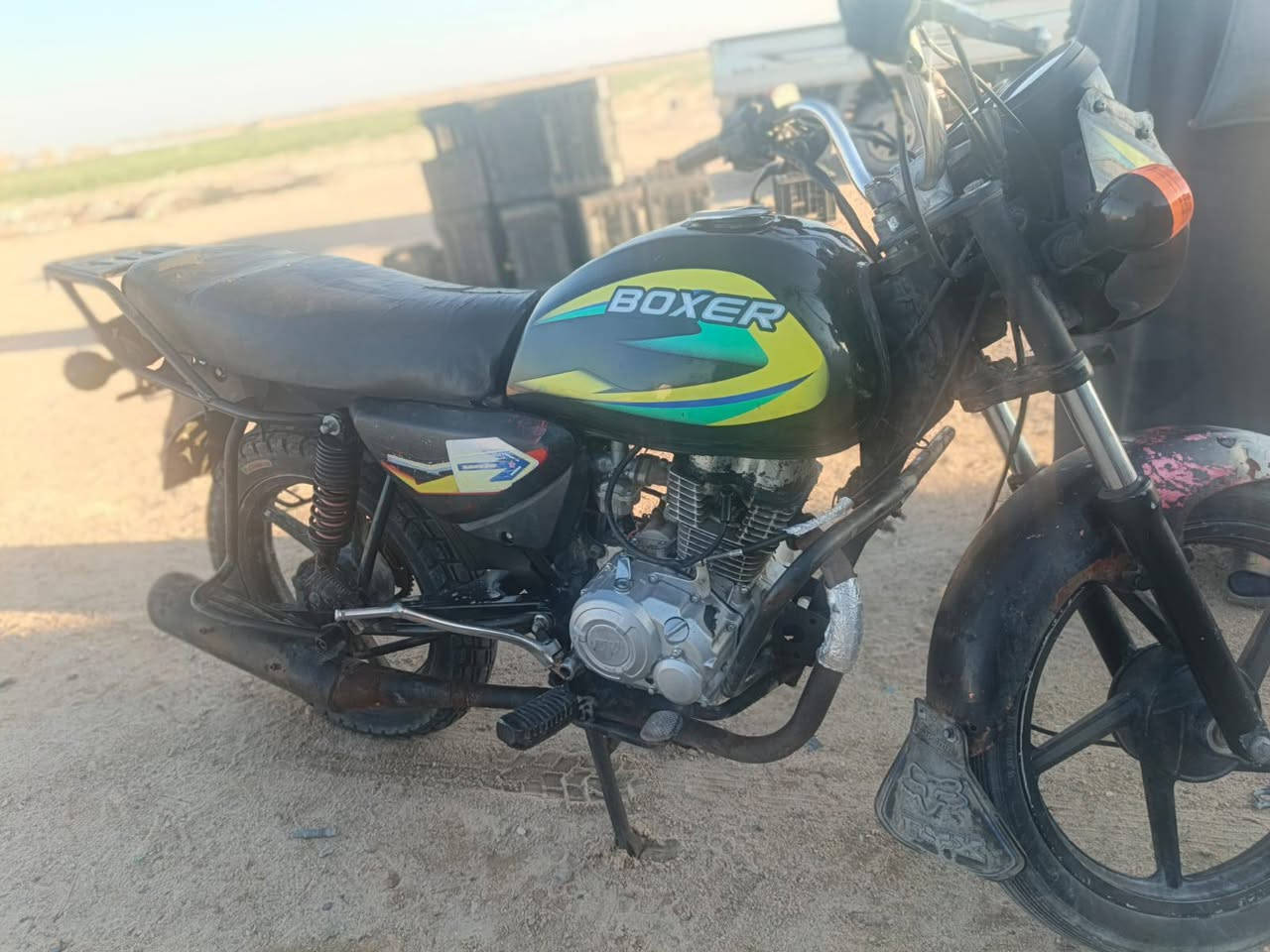 سلام عليكم دراجه بوكسر،، 5كير نكره هندر كلك كهربائية كامله شغاله سعر 375وبيها ***********
