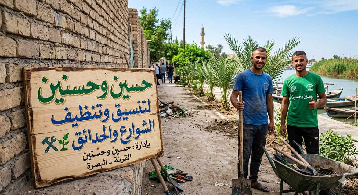 بسم الله نبدأ.. (سواعد القرنة لتنسيق وتنظيف الشوارع والحدائق) 🌱🧹
​شفت باب بيتك، محلك، أو شارعكم مخربط والأنقاض تارس المكان؟ وتريد ترتبة وتزرعه ومابيك حيل وتعب؟
​احنه هنا علمود نريحك! 💪✨
حسين وحسنّين وياكم من قلب القرنة، جيبنالكم خدمة متكاملة وبأعلى جودة لتنظيف وتشجير وتنسيق كل المساحات المتروكة والشوارع.
​🛠️ خدماتنا تشمل:
​تنظيف شامل: نشيل الأنقاض، ونكنس، وننظف الرصيف وباب البيت من الصفر.
​تسوية الأرض وكرب النخل: نجهز التربة ونرتبها علمود تصير جاهزة.
​التشجير والتنسيق: نزرعلك أفضل أنواع الأشجار والشتلات والورد اللي يتحمل جونا ويرد الروح.
​💡 ليش تختار "سواعد القرنة"؟
​شغل احترافي ومحمل غيرة: نشتغل بإتقان وبأحدث الأدوات (مثل ما تشوفون بالصورة) علمود نطلع بنتيجة تبيض الوجه وتناسب ذوقكم.
​التزام بالوقت: نجيكم بالموعد المحدد ونخلص الشغل بالوقت المطلوب.
​أسعارنا تنافسية: شغلنا بفلوس وتعبنا واضح، بس أسعارنا تناسب الكل وبمقدور الجميع.
​📞 للحجز والاستفسار:
​تريد تعرف السعر؟ كل اللي عليك تدزلنا صورة للمكان بالخاص 📥، أو تتواصل ويانا واتساب/اتصال على الرقم:
          [ *********** ] 📞
​شعارنا: "شوارعنا ومناطقنا تستاهل تترتب.. احنه بخدمتكم" 🤝❤️
​#البصرة #القرنة #سواعد_القرنة #تنظيف_وتشجير #تنسيق_حدائق #شباب_العراق #مشاريع_شبابية
