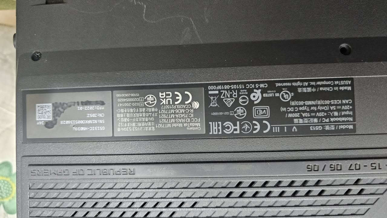 لابتوب للبيع موديل rog G15
Rtx 3050 4g
R7 4800H
شاشه حجمها ١٥.٦
١٤٤ هرتز

Ram 16g
بدون هارد لان احتاجه تكدر انت تركب SSD او m. 2
بيها ضربه خفيفه بالكيبورد صارلها سنتين عندي استخدمها للشغل وشوية العاب ما بيها اي مشكله غير الضربة ومبين بالصور
وياها شاحنتها الأصلية
مطلوب مليون ضبط
تحب تجي بغداد الشرطة رابعه او ديالى تحرير تفحص بالهادر مالي وتاخذها او تجيب هاردك وتفحصها بيه


**إذا كنت صاحب هذا الإعلان وتريد حذفه لأي سبب، رجاءا أرسل رسالة إلى الدعم الفني**
