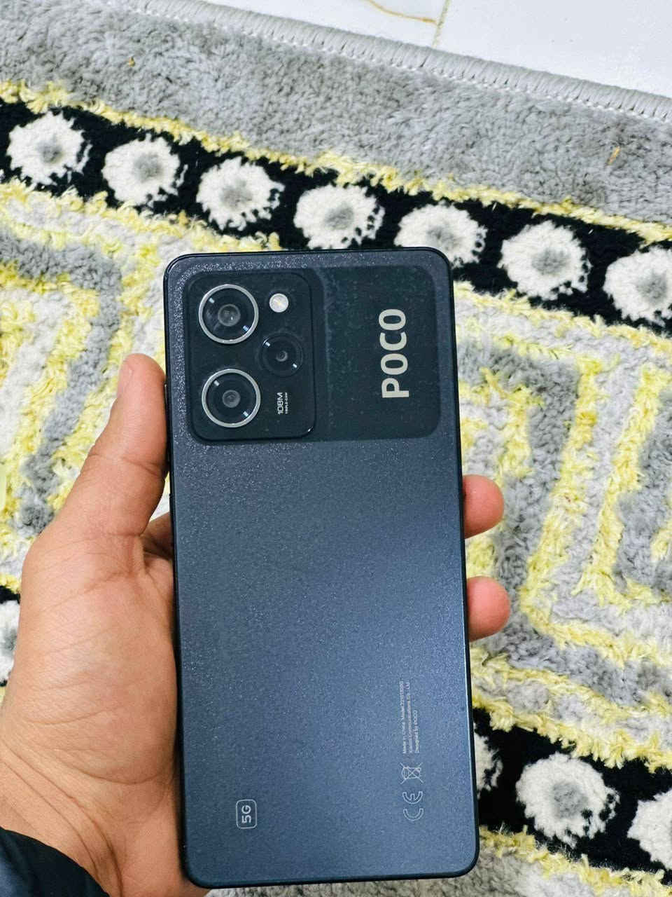 السلام عليكم جهاز للبيع
الاسم:POCO X5 Pro 5G
الذاكره:256 الرام 8 +8
المعالج: ثماني النواة Snapdragon 778G 5G تكنولوجيا 6 نانو
الكاميرا: خلفية 108+8+2 م.ب. / امامية 16 م.ب.

الشاشة: 6.67 بدقة 1080x2400 120 هيرتز
البطارية: 5000 مللي أمبير يدعم الشحن السريع 67واط
السماعات الخارجيه بصوت ستيربو 
السعر 220 وبيه مجال كربلاء ***********
