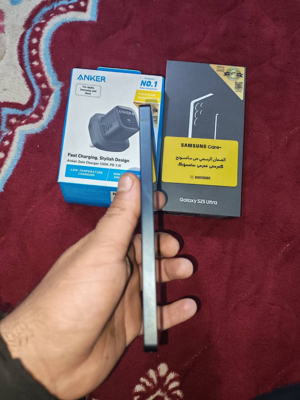 اس 25 الترا ضمان عين الفهد ذاكره 256 شرق اوسط دبل سيم كارت ملحقات كامله باكيت وكيبل اصلي وراس شاحنه اصلي عين الفهد
نضافه 100 واستخدام قليل ومكفولات شرط من كلشي ع فحص 
السعر  مليون و120 قفل  
عجبك سعر اتصل ***********
ما عجبك اعبر منشور 
سعر نهائي هذا 
بغداد الكفاح سوق الصدرية 
اتصل فقط ع خط او واتس ماعندي مراسله
