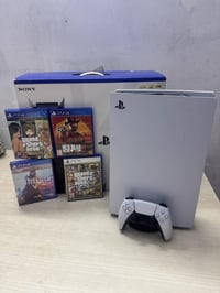 بلي5 جديد واحد تيرا مع اربع اقراص وجوستك واحد اصلي عنوان بغداد الغزالي...