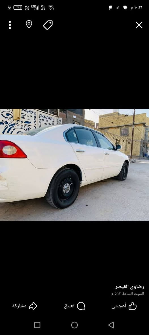 السلام عليكم وبتيمه 2008 خليجيه سياره مكفوله كفاله عامه ما عده الحالوب سياره كير عادي مكينه 2000 رقم نكليزي مداور ثاني يوم السعر 100 مكان ناصريه ***********
