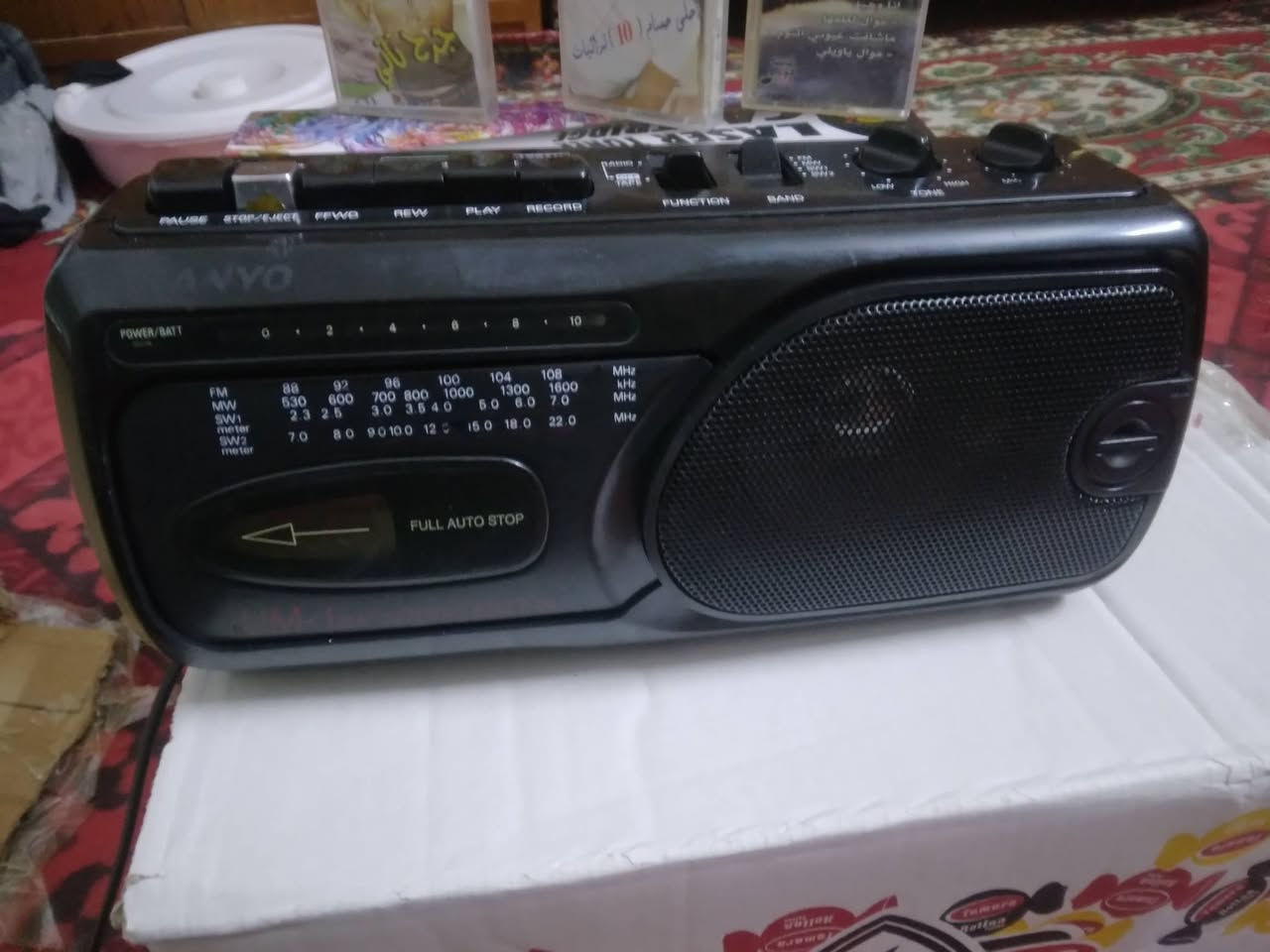 سانيو يابان شغال راديو مسجل اف ام ***********
