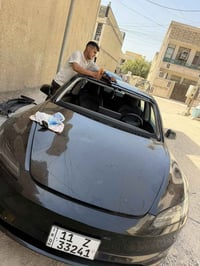 تم تبديل جامة امامية تيسلا 3 2024 يتوفر لدينا جميع زجاج تيسلا الامامي ...