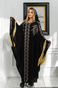 عباية برنوص • سنبلة ستراس • شيفون جوسيه