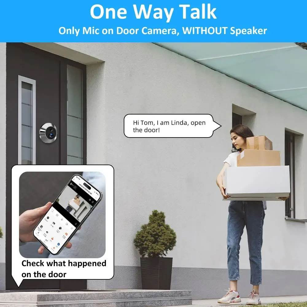 جهاز عين الباب الرقمية (Smart Digital Door Viewer)
وصف :
كاميرا خارجية تحل محل "العين" التقليدية للباب، وشاشة عرض داخلية. 
يعمل النظام ببطارية مدمجة قابلة للشحن، ويدعم الاتصال اللاسلكي بالإنترنت لتمكين ربط الجهاز بتطبيق على الهاتف المحمول..

المواصفات الفنية ومحتويات الصندوق:
• الشاشة الداخلية: شاشة عرض رقمية (LCD) مزودة بزر تشغيل فعلي لعرض الكاميرا يدوياً.
• الكاميرا الخارجية: وحدة دائرية الشكل بغلاف معدني، تحتوي على عدسة التصوير وزر جرس الباب المدمج وحساس اشعة تحت حمراء لتصوير ليلي.
• الطاقة: يعمل ببطارية داخلية قابلة لإعادة الشحن بقوة 5000ملي امبير(يأتي مع كابل USB طويل 3 امتار مخصص للشحن).
• التخزين: يحتوي على منفذ لبطاقة ذاكرة (MicroSD) مخصصة لتسجيل الصور والفيديو (تتضمن العبوة بطاقة ذاكرة 128GB).
• الاتصال الشبكي: يدعم العرض عن بُعد (Remote Viewing) وتلقي الإشعارات عبر تطبيق مخصص للهواتف الذكية.
• آلية العمل: يدعم نظام الاستيقاظ التلقائي (Auto Wake-up) عند التفاعل مع الكاميرا أو التطبيق، ويدخل في وضع الاستعداد (Standby Mode) لتوفير طاقة البطارية.
• ملحقات التثبيت: يتضمن لوحة تثبيت خلفية للشاشة، ومجموعة مسامير (براغي) بأطوال مختلفة لتتوافق مع سماكات الأبواب المتعددة.
الاستخدامات العملية:
• التحقق من الهوية: عرض صورة الزوار على الشاشة الداخلية بوضوح قبل فتح الباب.
• المراقبة عن بُعد: متابعة الكاميرا ورؤية من يقف أمام الباب عبر الهاتف المحمول أثناء التواجد خارج المكان.
• توثيق الزيارات: تسجيل مقاطع فيديو أو التقاط صور للزوار وحفظها محلياً على بطاقة الذاكرة للرجوع إليها لاحقاً.
• التنبيه: يعمل كجرس باب إلكتروني يرسل تنبيهات مباشرة إلى الشاشة والتطبيق عند الضغط عليه.
• تأمين المداخل: يُستخدم في أبواب المنازل، الشقق السكنية، أو المكاتب كجزء من إجراءات التحكم في الوصول والمراقبة. كركوك, العراق


**إذا كنت صاحب هذا الإعلان وتريد حذفه لأي سبب، رجاءا أرسل رسالة إلى الدعم الفني**