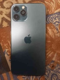 ايفون ١٢ برو ماكس مبدل ضهر ليزر بدون فتح  وعدسه كامره فقط ذاكره ٢٥٦ بط...