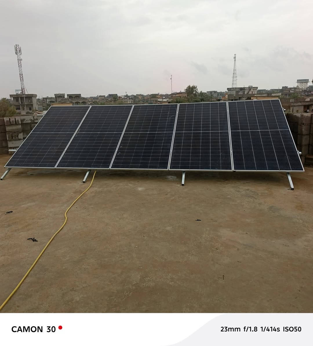 #عروض مميزة مع تخفيضات هائلة

تم بفضل الله تجهيز و  تنصيب منظومة طاقة شمسية لمنزل باسم الياسين

قضاء الحويجة
#قرية شميط
         

5 الواح فيلادليفيا 620 واط
بطارية ليثيوم 8 كيلو واط
انفيرتر 4 كيلو واط 

 م. عامر البشير
***********
حارث البشير 
***********
د. جاسم الحسن 
***********
م. بلال طالب 
***********
زياد اياد حمد
‏‪***********‬‏
