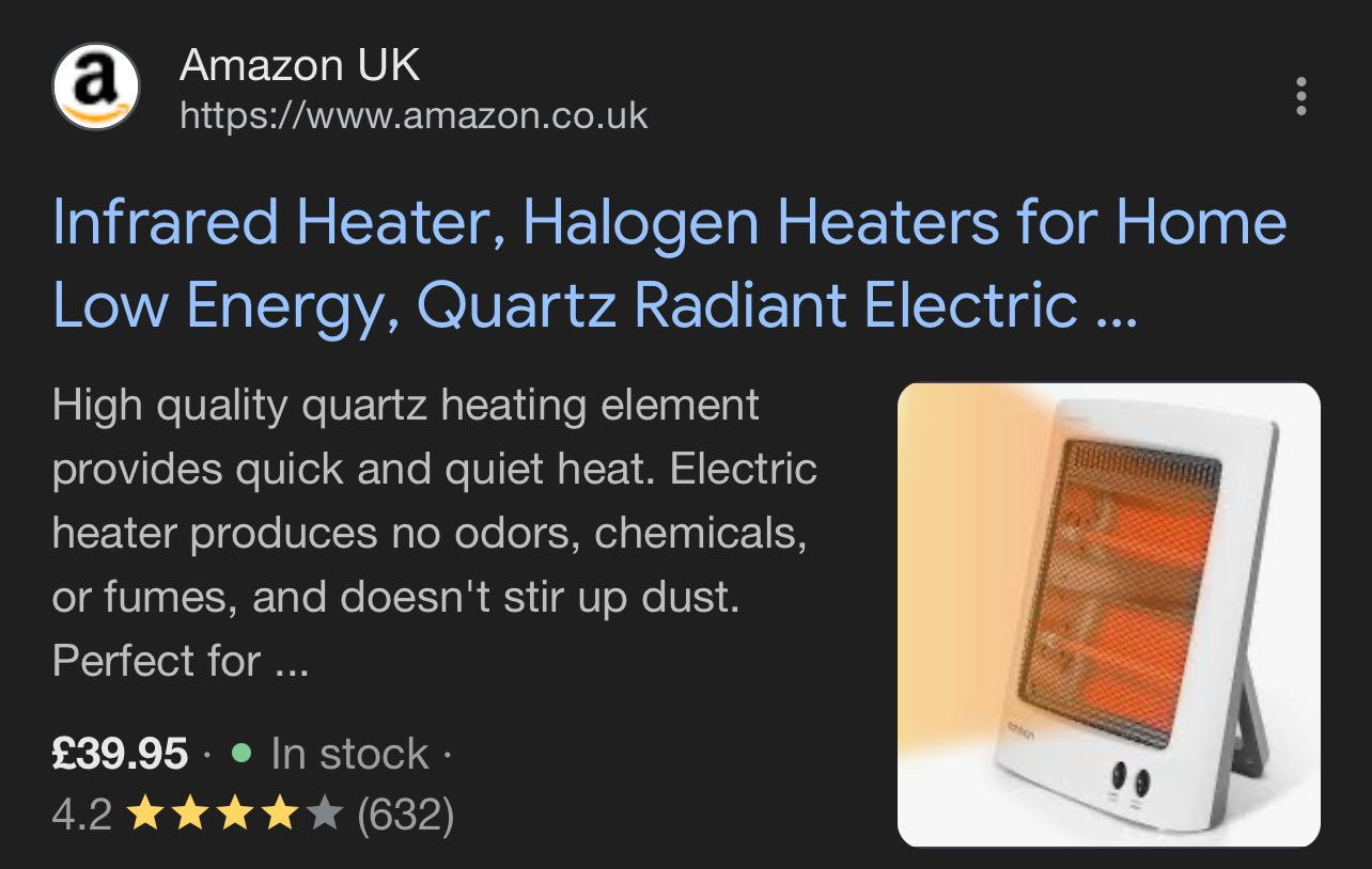 هيتر تدفئه هالوجين
Quartz heater
سخان بللاشعه تحت الحمراء 
٨٠٠ واط   
امزون بيريطاني
للامانه حرارته كلش قويه ويدفي غرفه 6x4 فاحصه


**إذا كنت صاحب هذا الإعلان وتريد حذفه لأي سبب، رجاءا أرسل رسالة إلى الدعم الفني**
