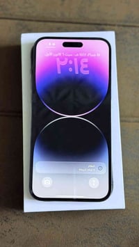 ابفون 14pro max لون نيلي ذاكرة 128 بطاريتة 86 الجهاز نضيف كلش مابي اي ...