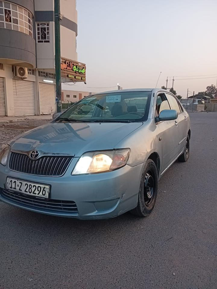 كورلا 2006 وارد خليجي رقم بغداد سنويه وارقام انكليزي تحويل مباشر ثاني يوم بيها مكانات صبغ بدون حادث مكفوله من الحادث 
محرك 1600 
مري شفط 
شاشه بلاديه
داخل بيجي
كير اوتماتيك
جام كهرباء
سنتر لوك 
كير محرك مكفولات تبريد تدفئه شغالات صدر خلفي امامي جديد تخم تاير ووياله جدد شادهن سياره جاهزه نصبه فول احلى من الصور 
مكاني بغداد 
عارضها ب71$ وبيها مجال
***********
