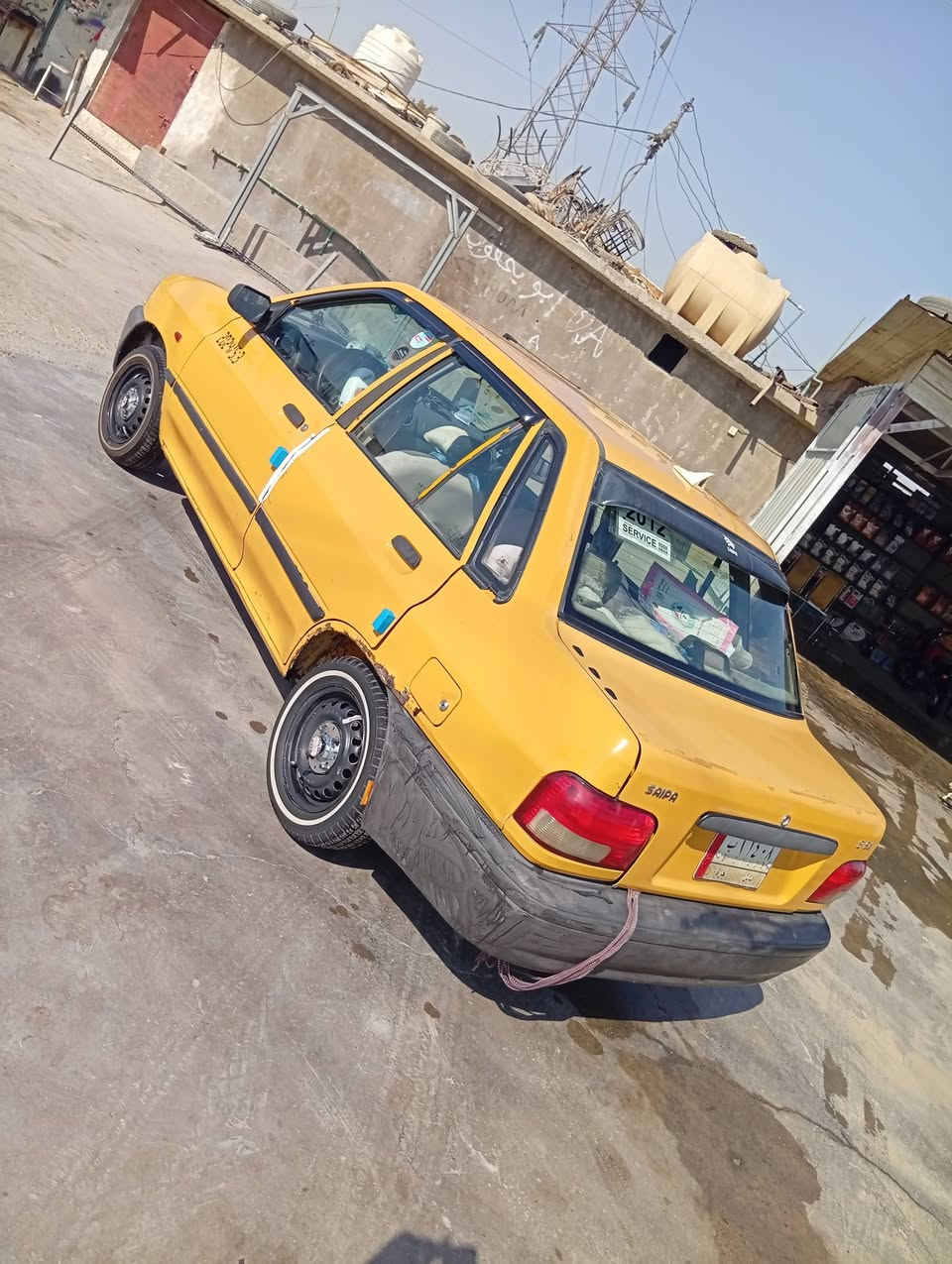 السلام عليكم حبايب
سايبا 2012
رقم بابل مشروع وطني معبرهه هزه بشهر السادس 
هيئه مصفرهه قبل 6شهور
مكينه تبخر ((ترايك وين متريد ))
كير سليم كلشي مابي 
تبريد شغال تدفئه شغاله 
تخم تاير خط ابيض 
باتري جديد 
كهربائيات كلهه شغاله 
سياره جاهزه مال شارع خير من الله متوكفك 
السعر 22ورقه وبيهه مجال حگ الجيه فقط 
عنوان كربلاء حي الوفاء 
***********
