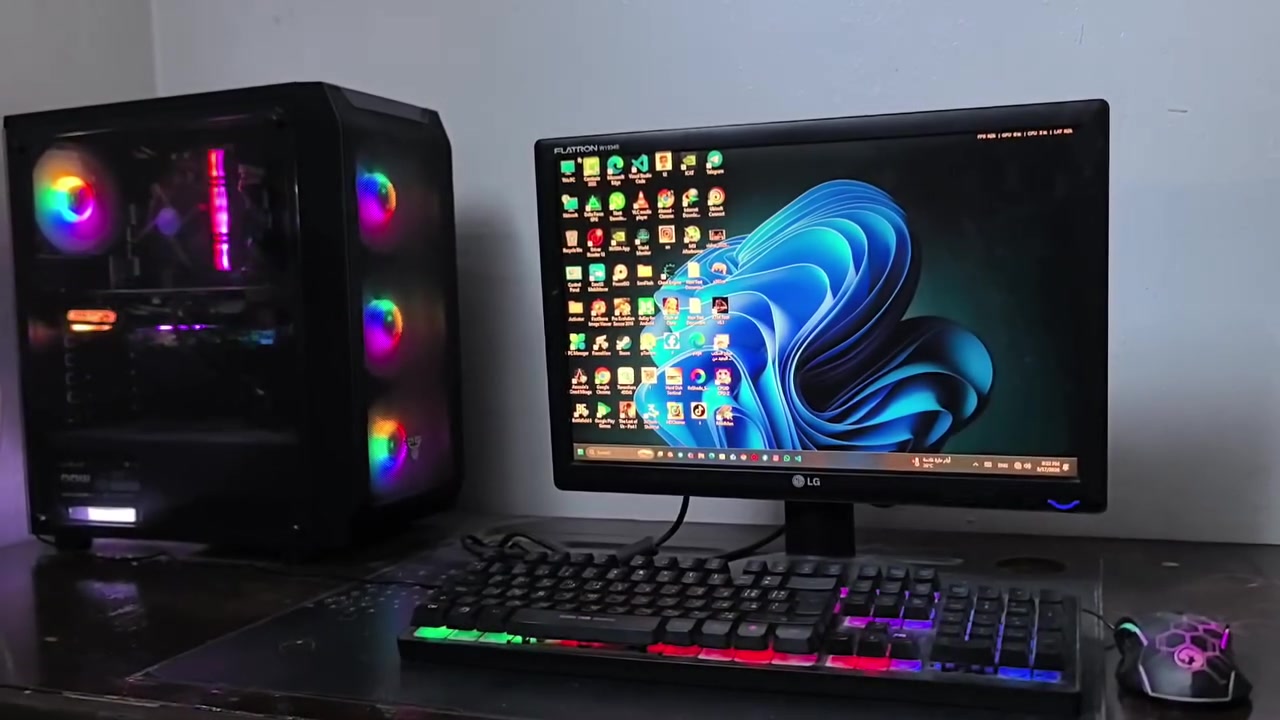 🔥 للبيع PC Gaming جاهز شغل نظيف — السعر 700 ألف فقط 🔥
✅ التجميعة كاملة مع كراتين القطع
✅ مناسب للألعاب، التصميم، والشغل اليومي
✅  إضاءة RGB 
💻 المواصفات:
🔹 المعالج: Intel Core i3 10100
🔹 كارت الشاشة: MSI Gaming GTX 1660 Super 6GB RGB GDRR6 192-bit 
🔹 الرام: Crucial Ballistix 16GB (8GBx2)RGB 3200   DDR4 Gaming CL 16-18-18-36 XMP
🔹 المذربورد: GIGABYTE H410M H V3
🔹 الباور سبلاي: ROCKET 500W RGB
🔹 الكيس: Fantech RGB مع 4 مراوح
🔹 SSD: 120GB
🔹 HDD: 500GB
🔹 الشاشة: LG 19 inch 60-75Hz
🔹 UPS PowerMax 1500
🔹 كيبورد + ماوس MARVO RGB
🎮 يشغل أغلب الألعاب
📦 البيع مع كراتين القطع
📩 للاستفسار واتساب أو ماسنجر فقط
📱 الرقم معلق: ***********

