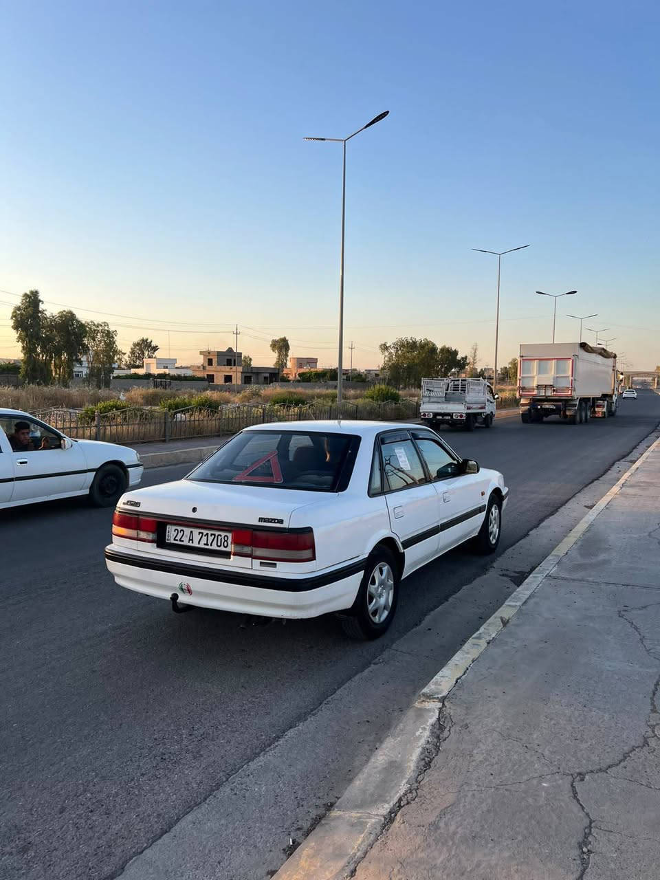 مازدا 626 مديل 1992 محرك 8وبخ بي جكجمة فقط مكفولة من الصبغ عدا كارت باب السكن وكارت بالبنيد السيارة مبدل بيها تخم كامل حدادية امامي خلفي رقم اربيل مسطرة بأسمي سنوية نافذة 2030 تحويل مباشر مكان ناحية الكوير سعر 46 ***********
