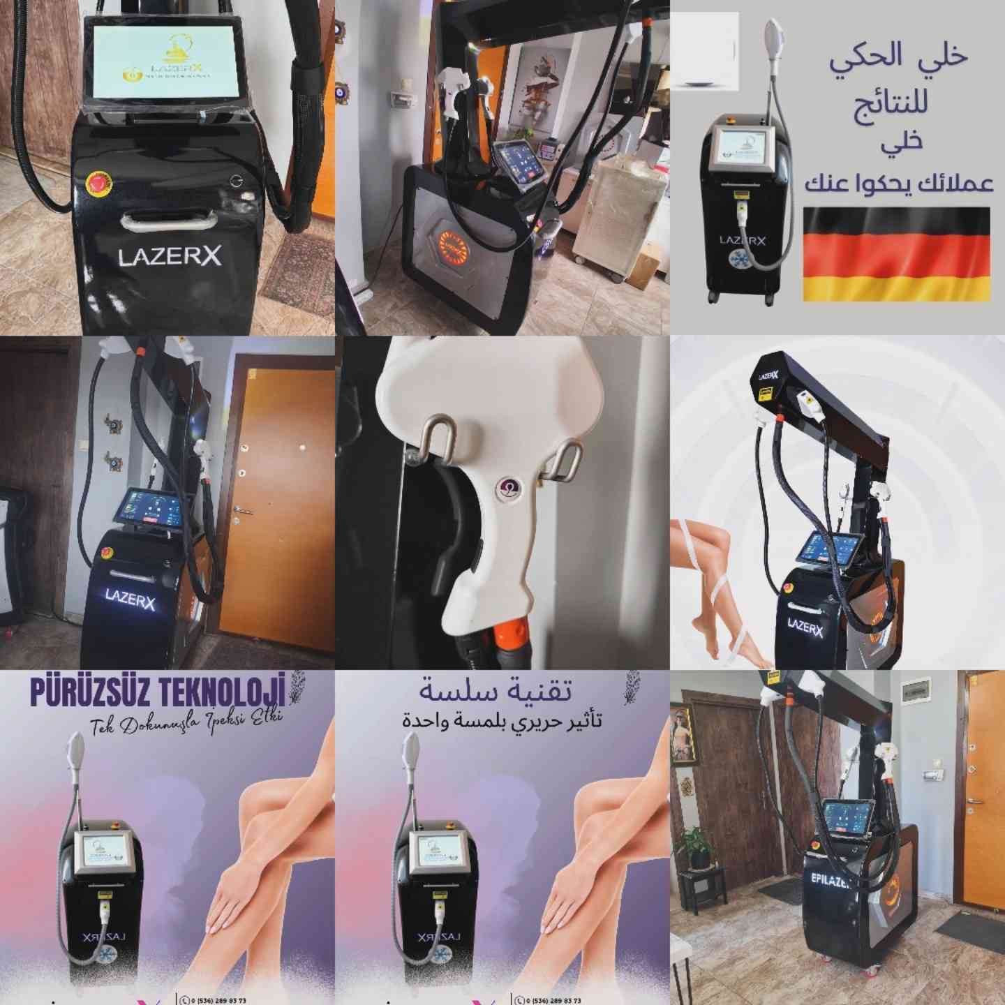 مركز lazer x لتصدير اجهزة الليزر لجميع انحاء العالم مع كفالة لمدة سنتين .
*بفضل  التقنية الالمانية اجهزتنا تناسب كافة انماط البشرة من البشرة الداكنه الى البشرة الفاتحه .
*نتائجه سريعة وملحوظة نتيجة 90% في ثلاث جلسات.
*بدون ألم .
*عدد لا نهائي من الومضات .
الآن مع السعر الجديد والمناسب، اغتنم الفرصة واحصل على جهاز بمواصفات ممتازة بأسعار تنافسية!
لمزيد من المعلومات والاستفسار يمكنكم التواصل معنا في أي وقت


**إذا كنت صاحب هذا الإعلان وتريد حذفه لأي سبب، رجاءا أرسل رسالة إلى الدعم الفني**