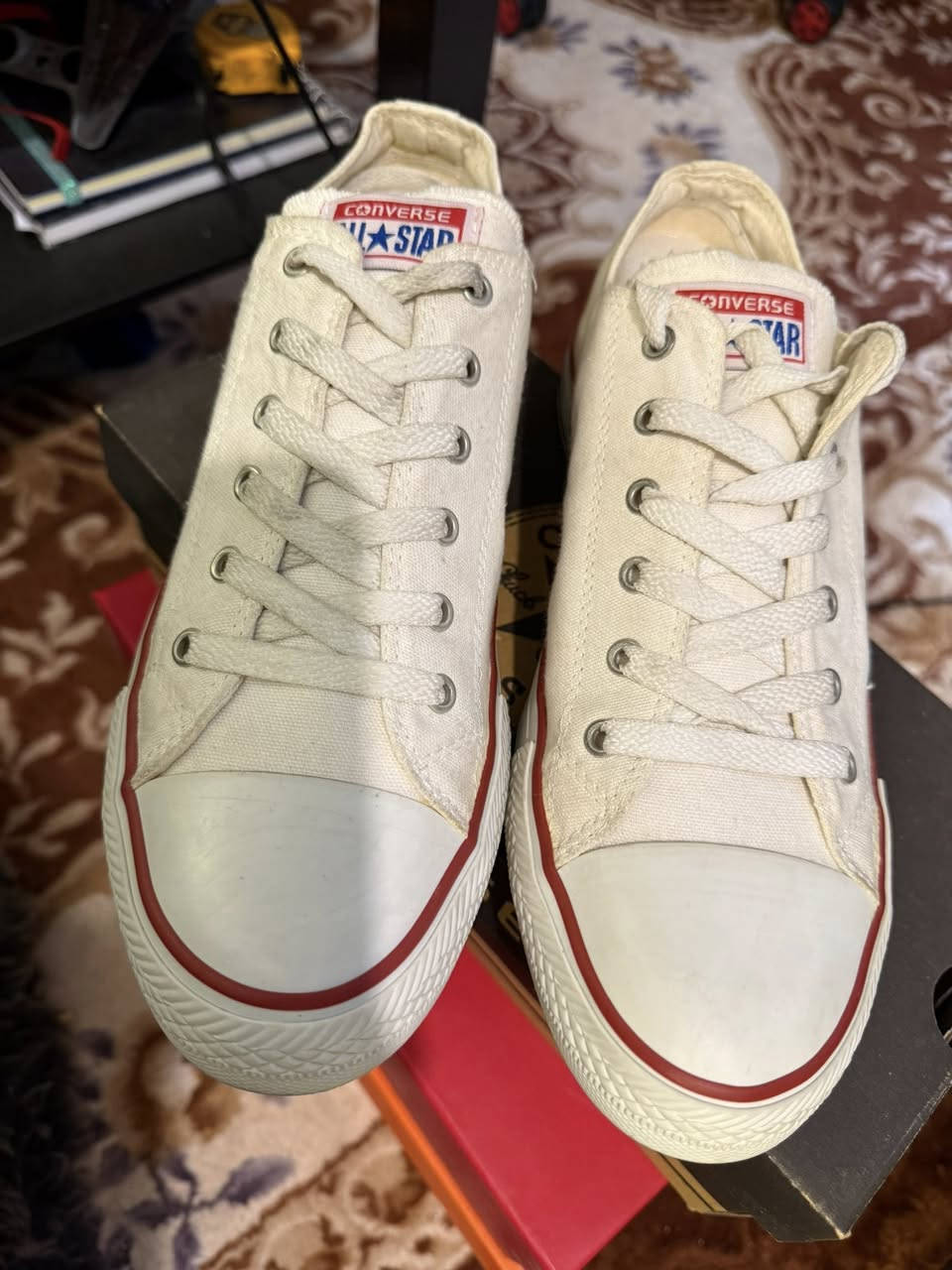 كونفرس ربع- لون اوف وايت اصلي ما ملبوس
قياس ٤٣

السعر ١٥  

متوفر توصيل بغداد والمحافظات


**إذا كنت صاحب هذا الإعلان وتريد حذفه لأي سبب، رجاءا أرسل رسالة إلى الدعم الفني**