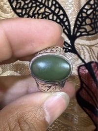 يشم يماني • فضة 925 • مقاس 21/22