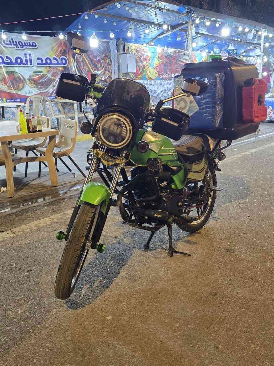 السلام عليكم...
دراجة سونلك "ان ماكس" موديل 2026 ماشية اقل ال2000 مرقم كامل سنوية ولوحات انگليزي  ، مثل ما موضح بالصور النظافة مناقصها برغي محرك 200cc ، ارقام نجف "مشروع وطني" 

السعر ملوين و950 وبيها مجال  .

ملاحظة : الصندوگ ما مشمول بلبيع .

*********** ، واتساب واتصال .
غير متواجد فيسبوك .
