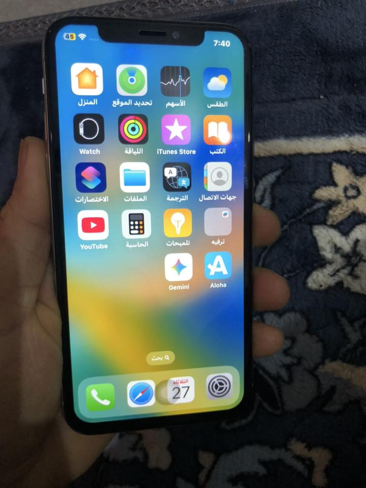 جهاز ايفون اكس ذكره 64 نضافه 90 للبيع سعر ب130 بطاريه 86  للتواصل وتساب ***********📞البصره الدير
