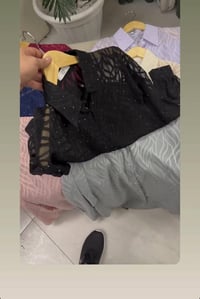 قميص شفاف • ستراس • توصيل مجاني طويريج ٢