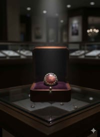 خاتم نحاس • عقيق يماني أحمر • قياس ٢٤ قابل تعديل