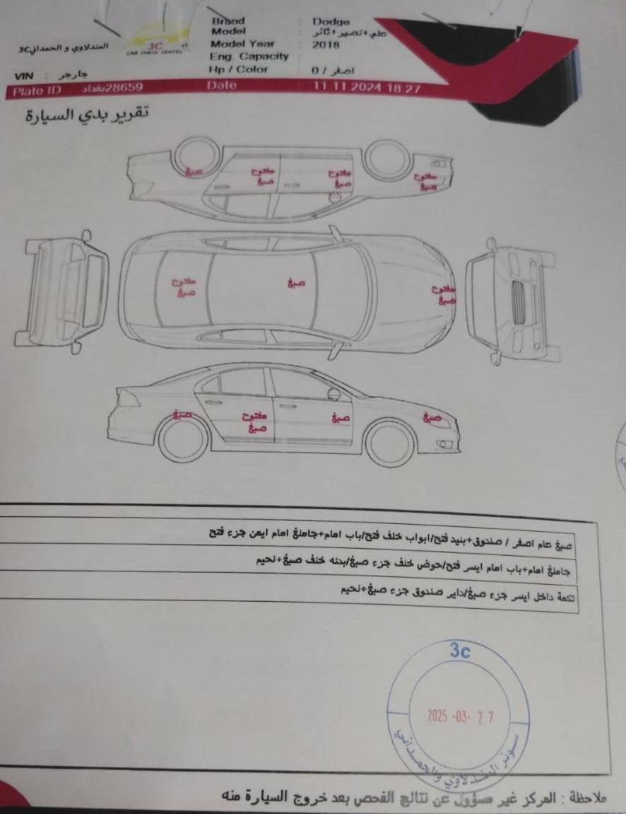 جارجر 2018 اصل وارد ((( خليجي )))
لون الاساسي فيلي
حادث بلعراق جاملغ خلفي وشوي من الحوض سونار ويا الصور حداديه كير مكينه تخم تاير جديد السياره جاهزه باذن الله متخسر عليها دينار سياره جديده بمعنى الكلمه رقم بغداد نكليزي بسمي 
السعر 195 ومجال قليل ***********
والي ميعجبه السعر يترك تعليق حلو يناسب مقامه
