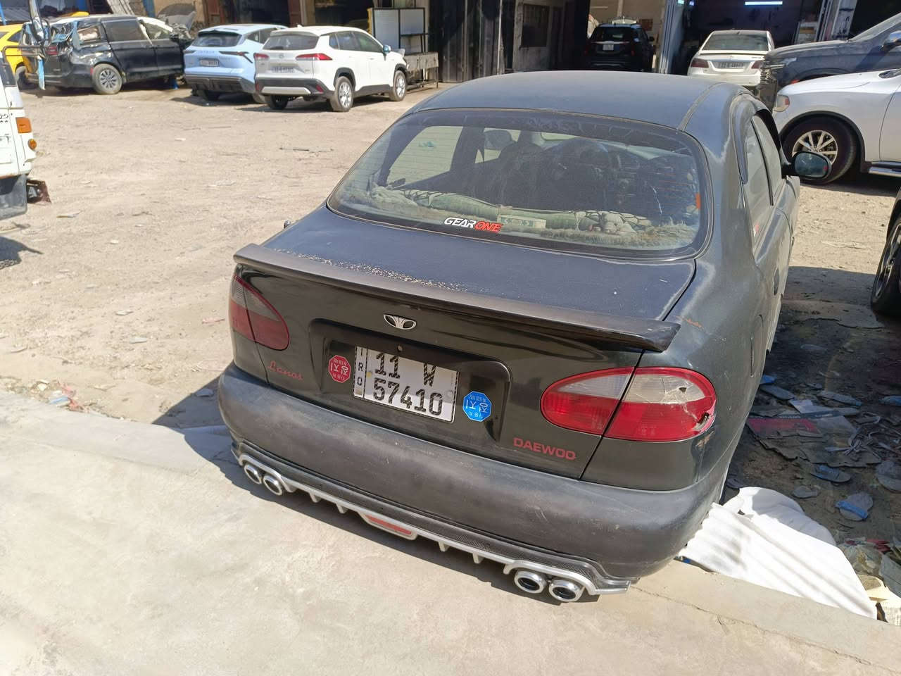 دايو لانوس كير عادي رقم جديد كير مكينة ممتاز سيارة ممعمرة ومابيها خياسات تايرات الامامي جدد والخلفيات عل نص باتري جديد بلكارتون صدر جيد رقم بغداد انكليزي  بسمي السعر المطلوب 33بيها مجال للطيبين شي قليل للاتصال *********** ابو سيف
