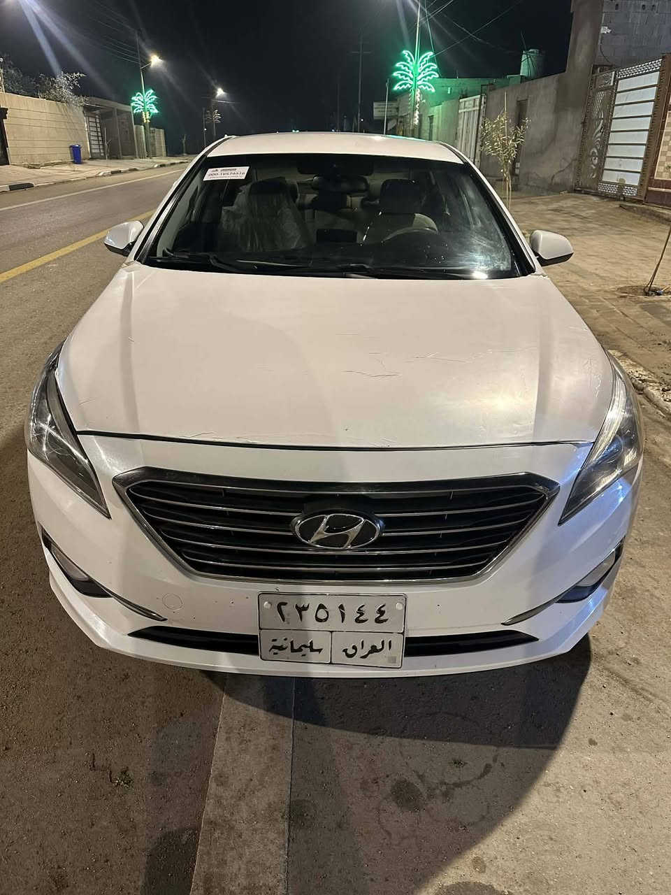 السلام عليكم سوناتا 2016 وارد امريكي رقم سليمانيه بيها شبر بارد بالجاملغ الامامي  والباقي مكفول  سياره جاهزه ونضيفه مكينه وكير مكفولات وحداده وتايرات جاهزه اللون ابيض صدفي السعر 110 مكاني بصره قرنه بني منصور مزرعه  للأستفسار الاتصال على الارقام التاليه 0770496030 والرقم الاخر *********** انا مكلف بالنشر تريد تفاصيل اتصل على  رقم راعيها
