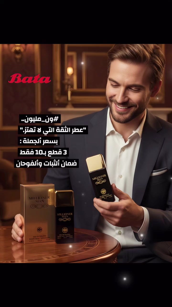 💥 كـل 3 قطـع من اختياركم  ❤️ بـــ10 يابلااااش ❤️

💯 رجعنالكـم بـعرض ألعطـووور 💯  

▪️ #جديــد_تخفيضاااااات  ⚜️  مجمـع بــاتـــا  ⚜️

▪️ عطور تيسترات أوربيـة ألمعروفة بالفوحان والثبات ألعالي 👍🏻

▪️ عرض خاااااص 🎀 3 قطع بـ10 فقط 🎀

▪️ نتميـز بعطورنـا الفواحـة 🍁 منعشـة 🍁 وثابتـة

▪️ متوفـر  :   🌸   نسائـي  &  رجالـي   🌸

              ---------------نتشرف بزيارتكـم---------------

                      ⚜️ ⚜️ مجمـع بــاتـــا ⚜️ ⚜️

      📌   ألديوانية / سوق ألتجار / خلف مطعم ألنخيل
 @أبرز المعجبين 
 #عطور
 #هدايا
 #تخفيضات


**إذا كنت صاحب هذا الإعلان وتريد حذفه لأي سبب، رجاءا أرسل رسالة إلى الدعم الفني**