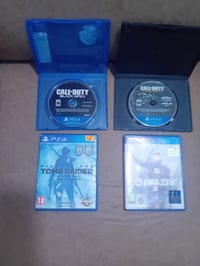 اقراص بلي 4 للبيع كلهن كاملات فيفا 23 توم رايدر و كلف ديوتي بلاك اوف 3...