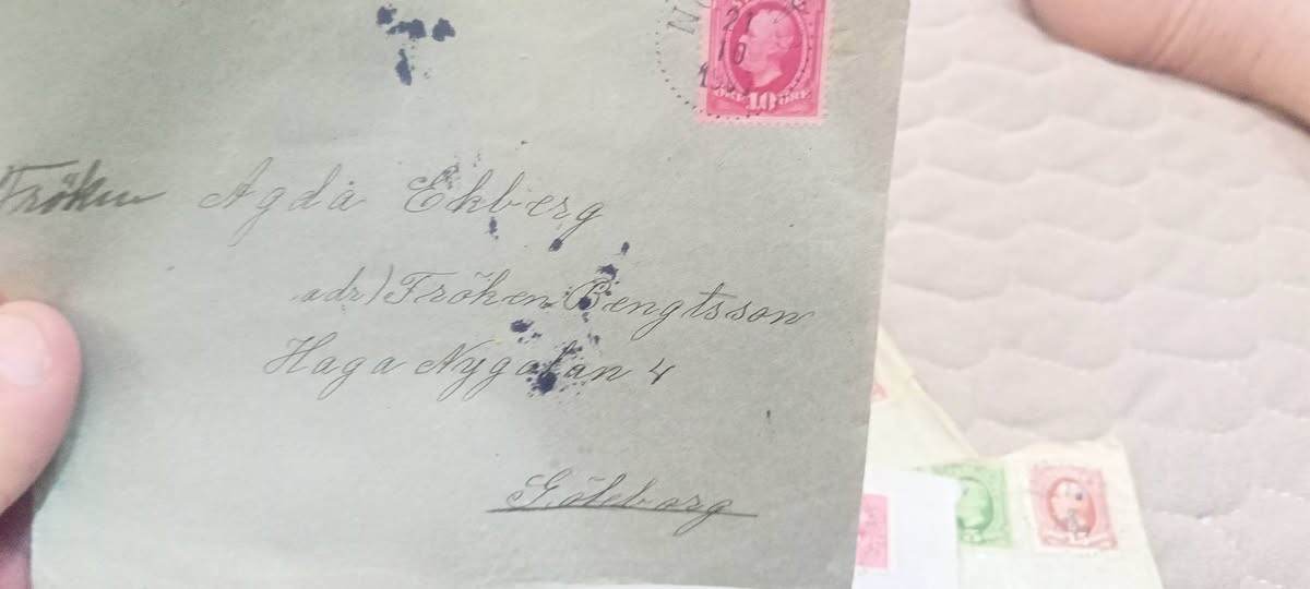 5 اغلفة سويدي قديم عليه طوابع قديمة عمر الغلاف اكثر من120 سنة سعر10 الف للكل السعر نهائي


**إذا كنت صاحب هذا الإعلان وتريد حذفه لأي سبب، رجاءا أرسل رسالة إلى الدعم الفني**