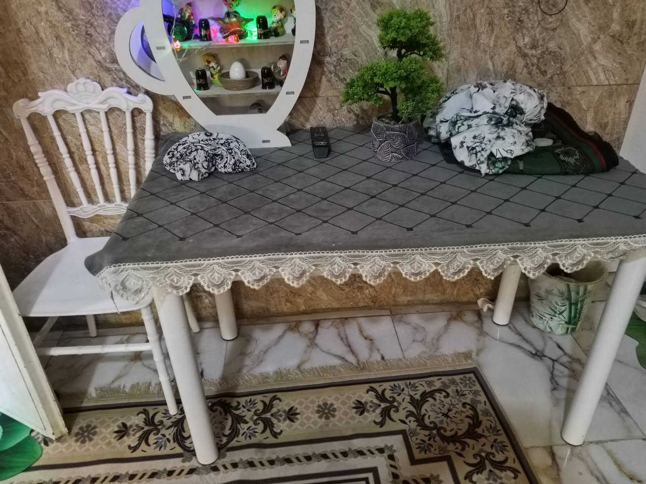 عندي ميز طعام وكراسي عدد 4 عضم عاج قوي سعره 100 قفل مكاني بلكريعات عل شط


**إذا كنت صاحب هذا الإعلان وتريد حذفه لأي سبب، رجاءا أرسل رسالة إلى الدعم الفني**