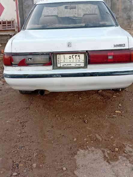 السلام عليكم  سيارة مارك للبيع 
محرك ونجي كير جديد تبريد ثلج  حداديه زينه جهة اليسار كامله مبدلها كلها راديتر جديده كهربائيات كلها شغاله سياره جاهزه ترايك وين متريد سعرها ٣٥ وبيها مجال سنويه نهاية ٢٦ ياله تنفذ ***********
