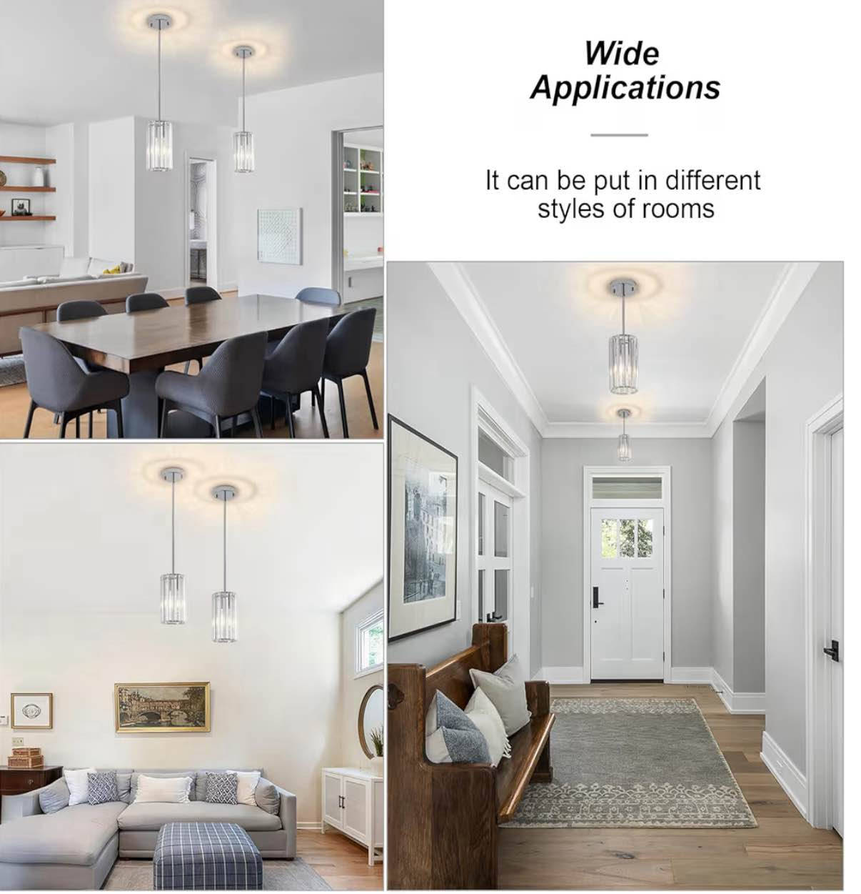 Chrome 2-Pack Modern Pendant Lights Mini Chandelier Kitchen Island Pendant Lights Hanging Light Fixtures Adjustable Crystal Chandelier Fixture For Island Dining Room Hallway Bedroom Irving, TX


**إذا كنت صاحب هذا الإعلان وتريد حذفه لأي سبب، رجاءا أرسل رسالة إلى الدعم الفني**
