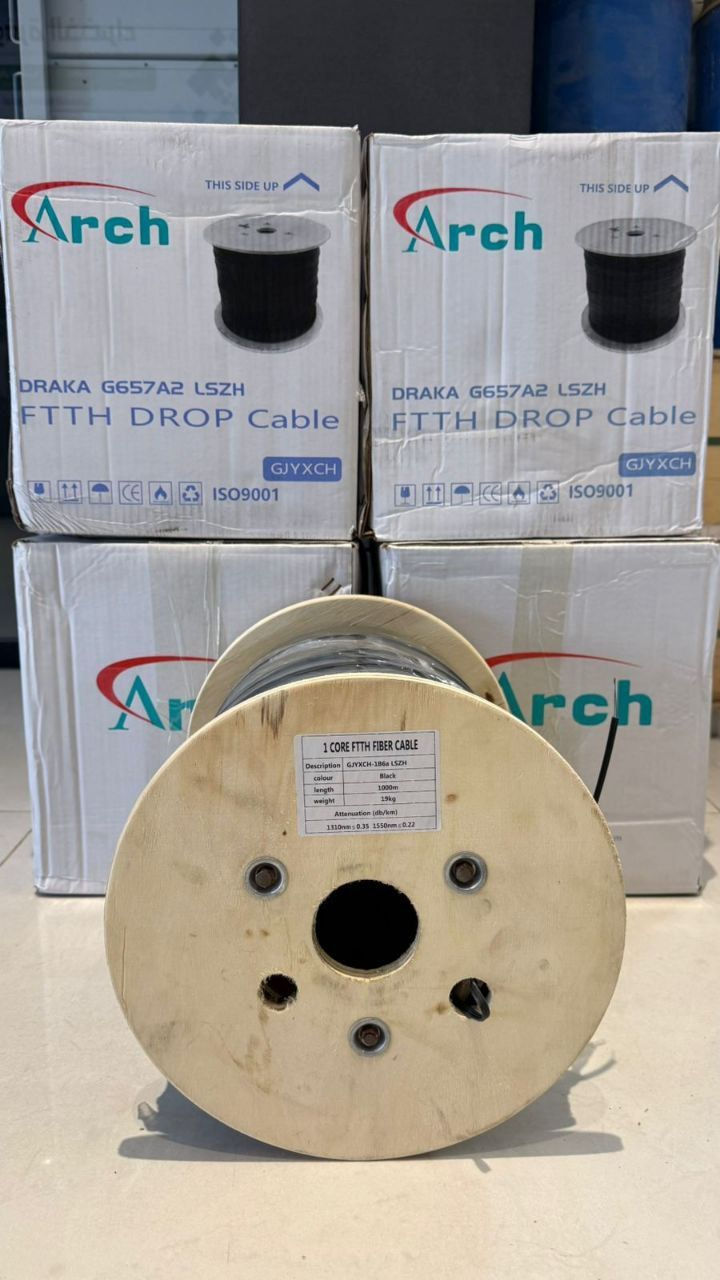 🔥 Arch مو مجرد كيبل… Arch أساس الشغل النظيف 🔥
🧵 كيبل فايبر FTTH Drop – Arch الأصلي

🧰 التفاصيل الفنية:

📌 1 كور – Arch أصلي

🧬 شعراية Corning زرقاء عالية النقاء

📡 Single Mode G657A2 – مقاومة عالية للانحناء

🛡️ غلاف خارجي LSZH آمن وقليل الدخان

🔗 3 أسلاك تسليح مقاومة للسحب والقطع

🌀 مرونة عالية تسهّل التمديد

🏠🌦️ مناسب للتمديد الداخلي والخارجي

📐 طول البكرة 1000 متر كامل ومختوم

⚡ إشارة ثابتة + سرعة نقل عالية

📋 مطابق لمعايير 
مراسلة الصفحة 

‎تتوفر خدمة توصيل الى بغداد وجميع المحافظات


**إذا كنت صاحب هذا الإعلان وتريد حذفه لأي سبب، رجاءا أرسل رسالة إلى الدعم الفني**