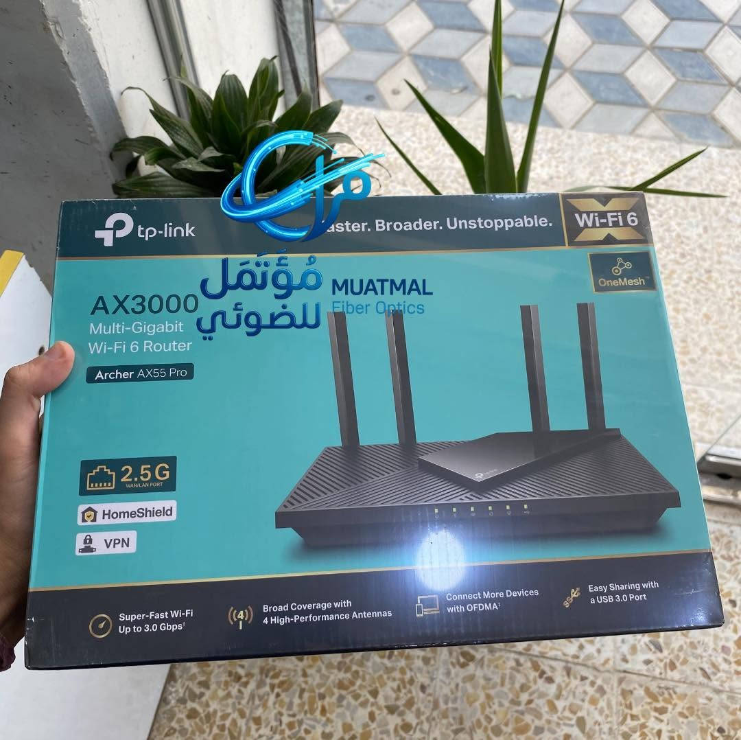 💥توفرت راوترات TP-LINK 🛜

🛜فئة الـAX 

📌 AX55  
🌀 السعر : 75 الف
📌 AX53  
🌀 السعر : 64 الف
📌 AX23 
🌀 السعر : 53 الف
📌 AX12 
🌀 السعر : 42 الف   
📌 AX10 
🌀 السعر : 48 الف

🛜 فئة الـC

📌 C80  
🌀 السعر : 47 الف
📌 C50 
🌀 السعر : 28.500 الف
📌 C54  
🌀 السعر : 30 الف
📌 C20 
🌀 السعر : 24.500   
📌 C6 
🌀 السعر : 38 الف

🛜فئة الـ840

📌 845  
🌀 السعر : 20 الف
📌 840  
🌀 السعر : 17.500 الف 
📌 841HP  
🌀 السعر : 25 الف

🚚 توصيل سريع خلال 24 ساعة📦

📩 للحجز والاستفسار راسلنا خاص
أو واتساب : ***********
