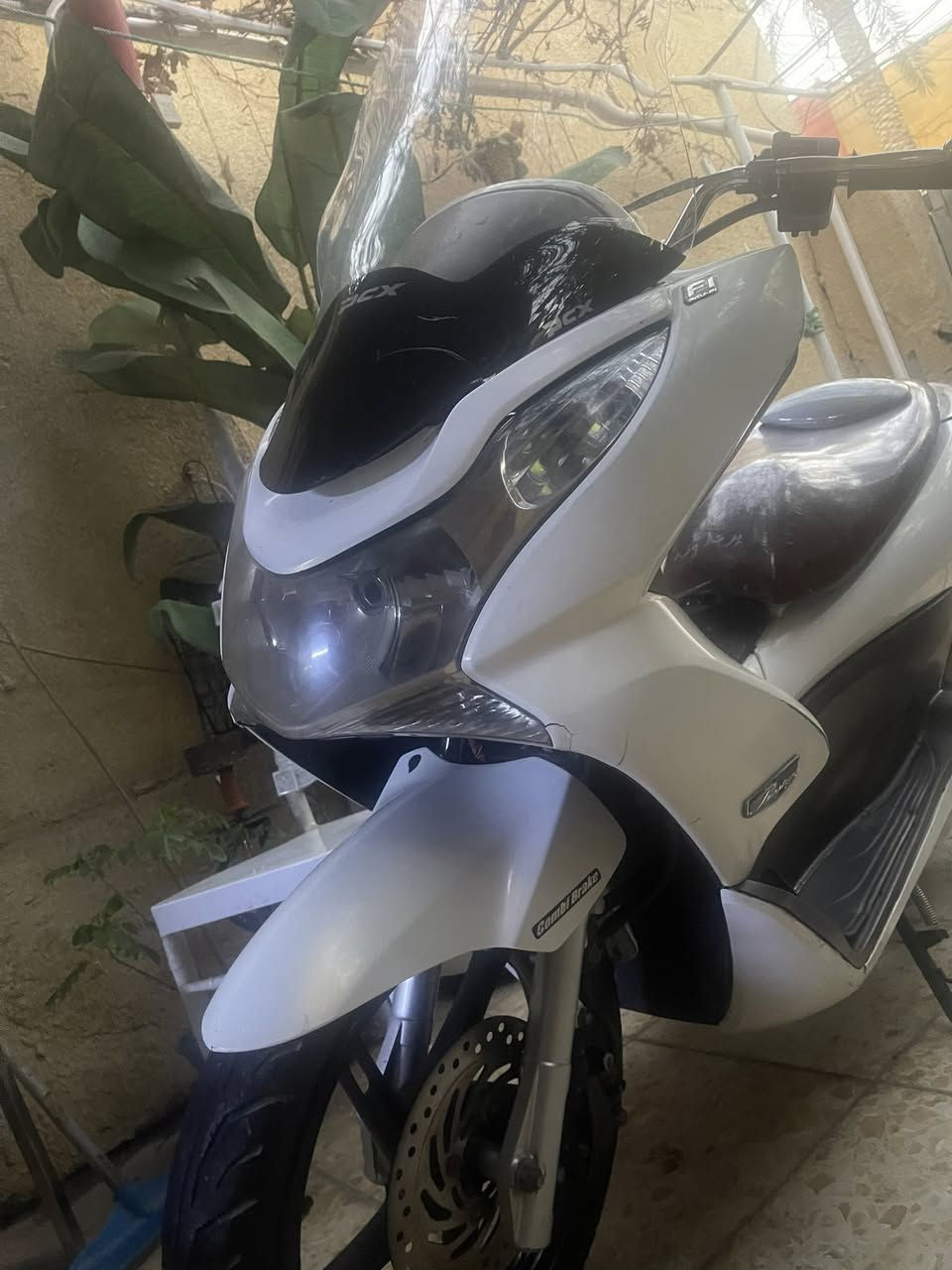 السلام عليكم رمضان كريم🌙  دراجه PCX ياباني فئه ال FIلون مميز ابيض صدفي دواخل جوزي
دراجه عليه ادامه كامله
عبوه كامله اصليه 
قاعده هيه والفيتبم اصلي 
نوزل جديد اصلي 
تخم تاير جديد 
لايت زنون 
اشاير رباعي 
جامه طويله 
حساس استاند 
دوشمه كشن لايلون 
السعر مليون و ١٠٠ 
***********
