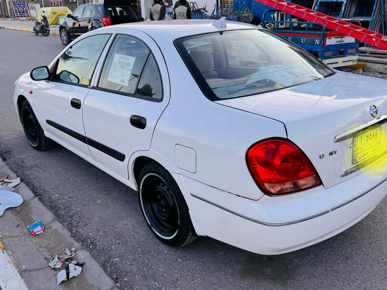 نيسان سني ياباني اصلي موديل 2009محرك جديد تخم تاير صدر جديد بطارية جديد  تبديل جاملق الايمن قبق جنطه شويه بيه صباغ والباقي كفاله لاستفسار مكان سياره واسط رقم واسط 12/25سنويه ساقطه السعر 85وبيه مجال الشراي يدلل حك جيه الاستفار ***********
