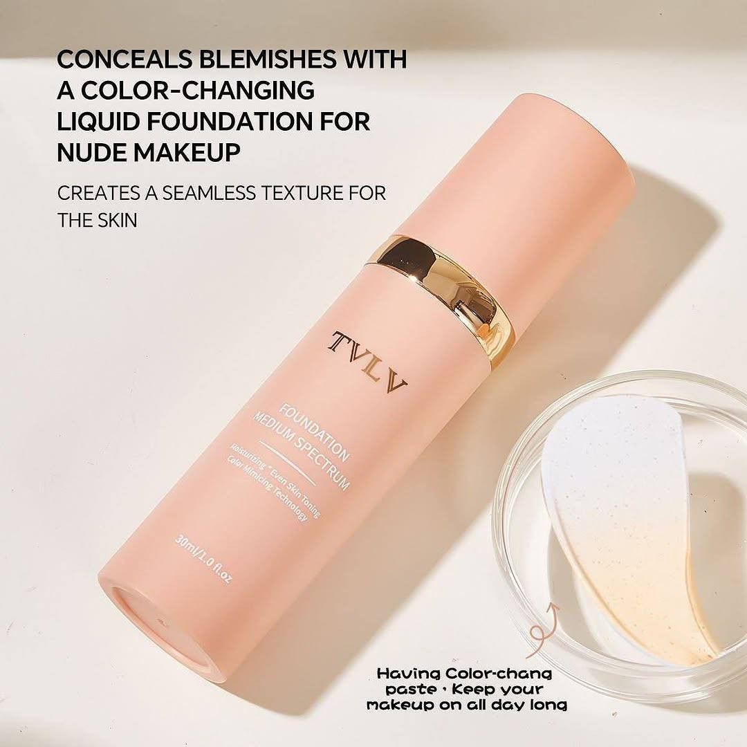 ✨ فاوندیشن TVLV المتغير اللون – توحيد فوري للبشرة ✨💖
تريدين بشرة صافية وطبيعية بدون تعب؟ 😍
هذا الفاونديشن السحري يتحول للون بشرتج ويخفي كل العيوب 💄✨

⭐ المميزات:
🤍 يتغير لونه تلقائياً ويندمج ويا بشرتج
✨ يغطي الحبوب وآثارها والمسام الواسعة
💧 ملمس ناعم بدون خطوط أو تكتل
⏳ ثبات طويل يوصل لحد 16 ساعة بدون أكسدة
🌿 مناسب لكل أنواع البشرة حتى الحساسة
💖 يرطب البشرة ويعطي نعومة مخملية


**إذا كنت صاحب هذا الإعلان وتريد حذفه لأي سبب، رجاءا أرسل رسالة إلى الدعم الفني**