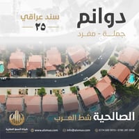 فرصتك للاستثمار في موقع مميز داخل البصرة، مع سند عراقي نموذج (25) مناس...