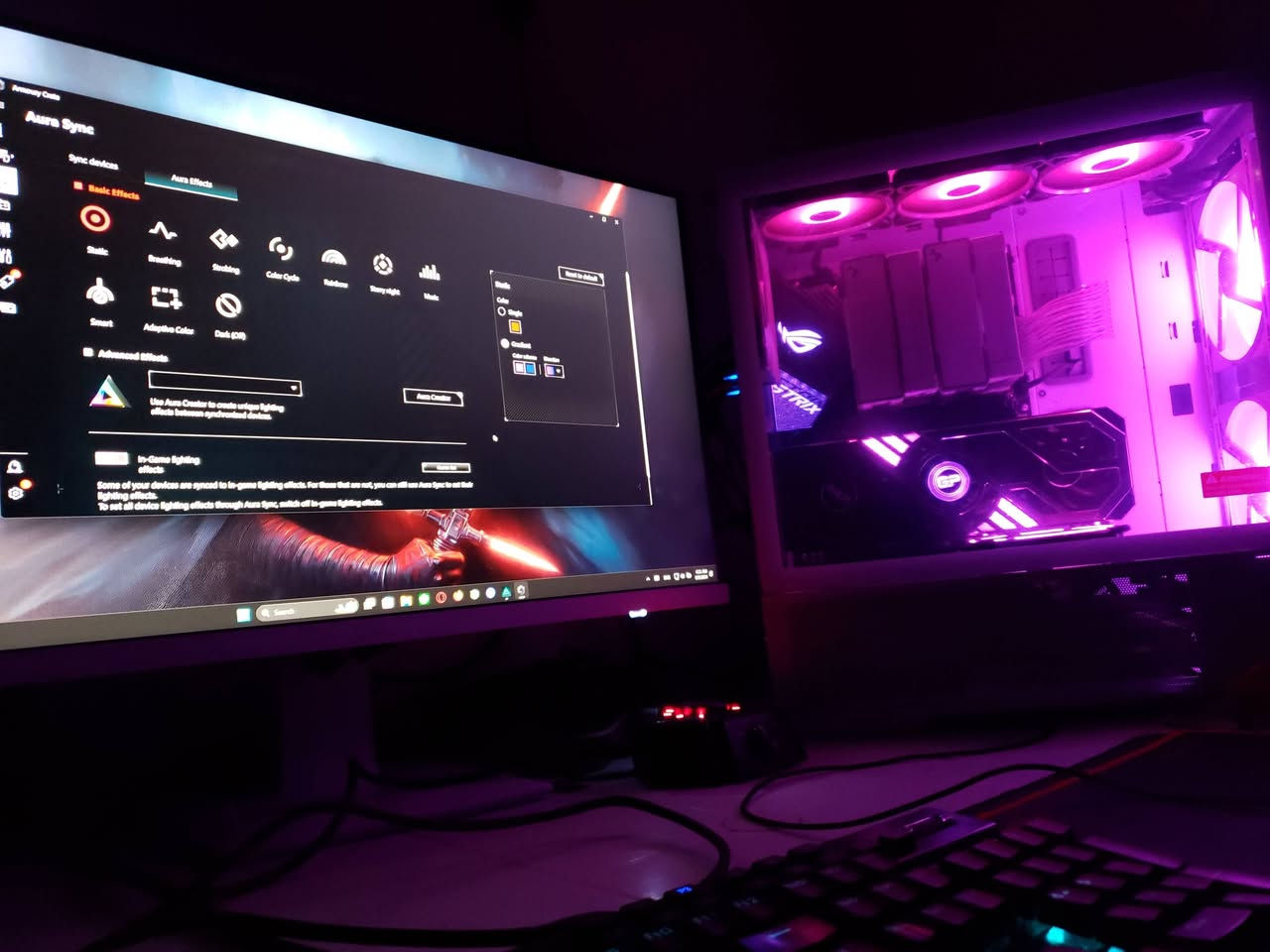 السلام عليكم
تجميعة كاملة مع الشاشة والإكسسوارات و ups للبيع
🛑مابيع مفرد

r9 5900x
deepcool ak620 white 
ram 64gb 16*4 3200mhz
asus rog x570-f gaming 
m.2 1tb 
m.2 256
 hdd1tb
psu 850w corsair gold modular
case lian li lancool 216 white 
gpu rtx3080ti 12gb
vertical  razer gen4
الشاشة:
msi 274qrfw
الإكسسوارات :
ماوس لوجتك 
g502 hero
كيبورد
reddragon k550 yama
ماوس باد xl
UPS:
apc c1500
بطارية ليثيوم ايون فوسفات الحديد 
24v 30امبير

استفسار اكثر خاص او الاتصال ***********
